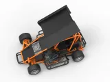 Pavement Winged 600 Micro sprint car Scale 1:25-2