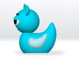 Sprunki Sky Duck STL file, Sprunki 3D Model Character Fanart-2