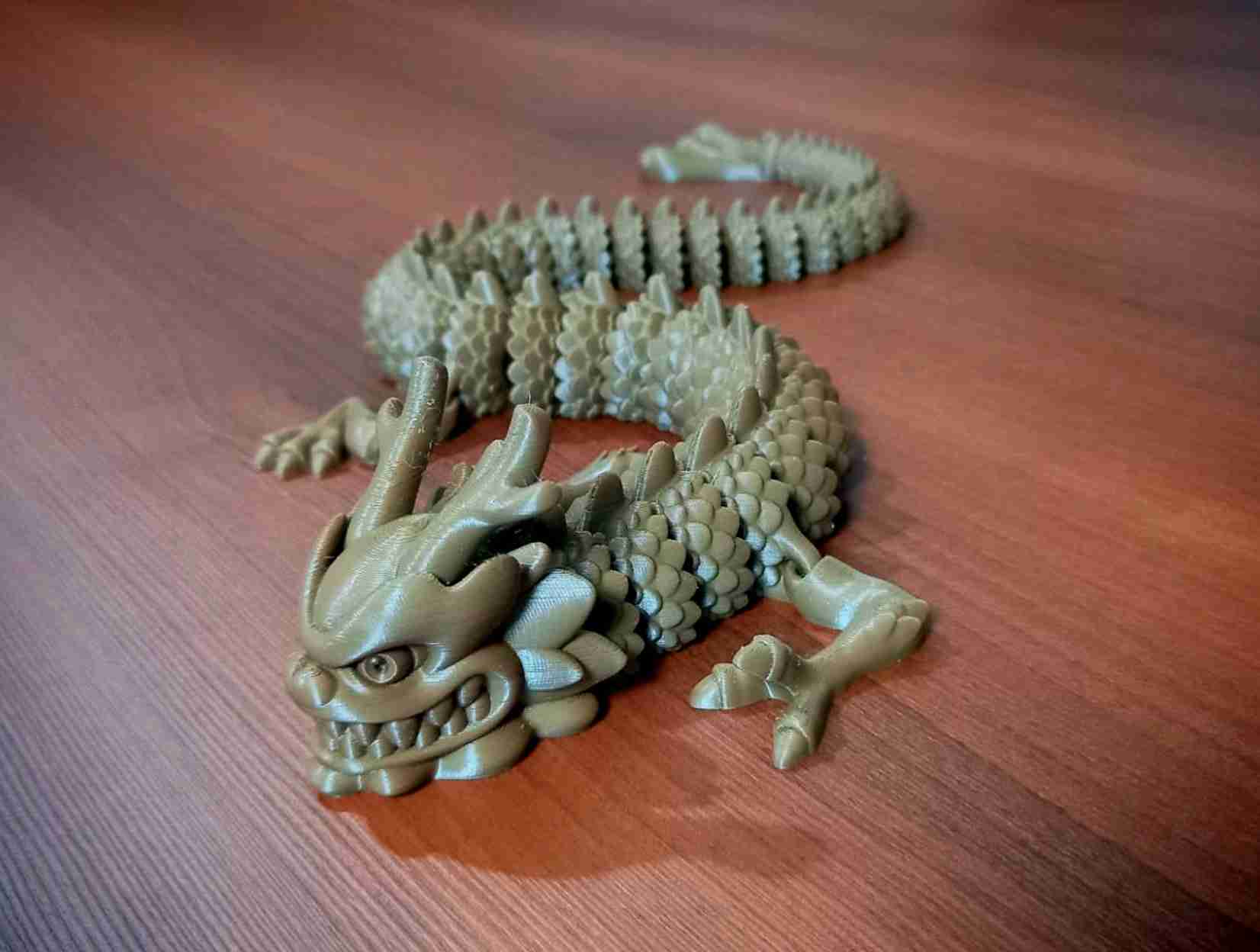 3D print Flexi Print-in-Place Imperial Dragon • made with Creality