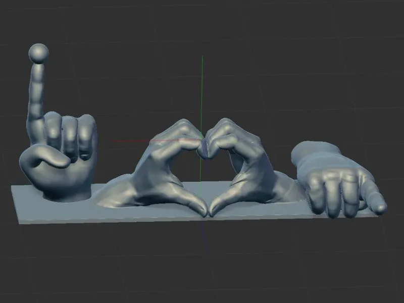 heart shape Hand