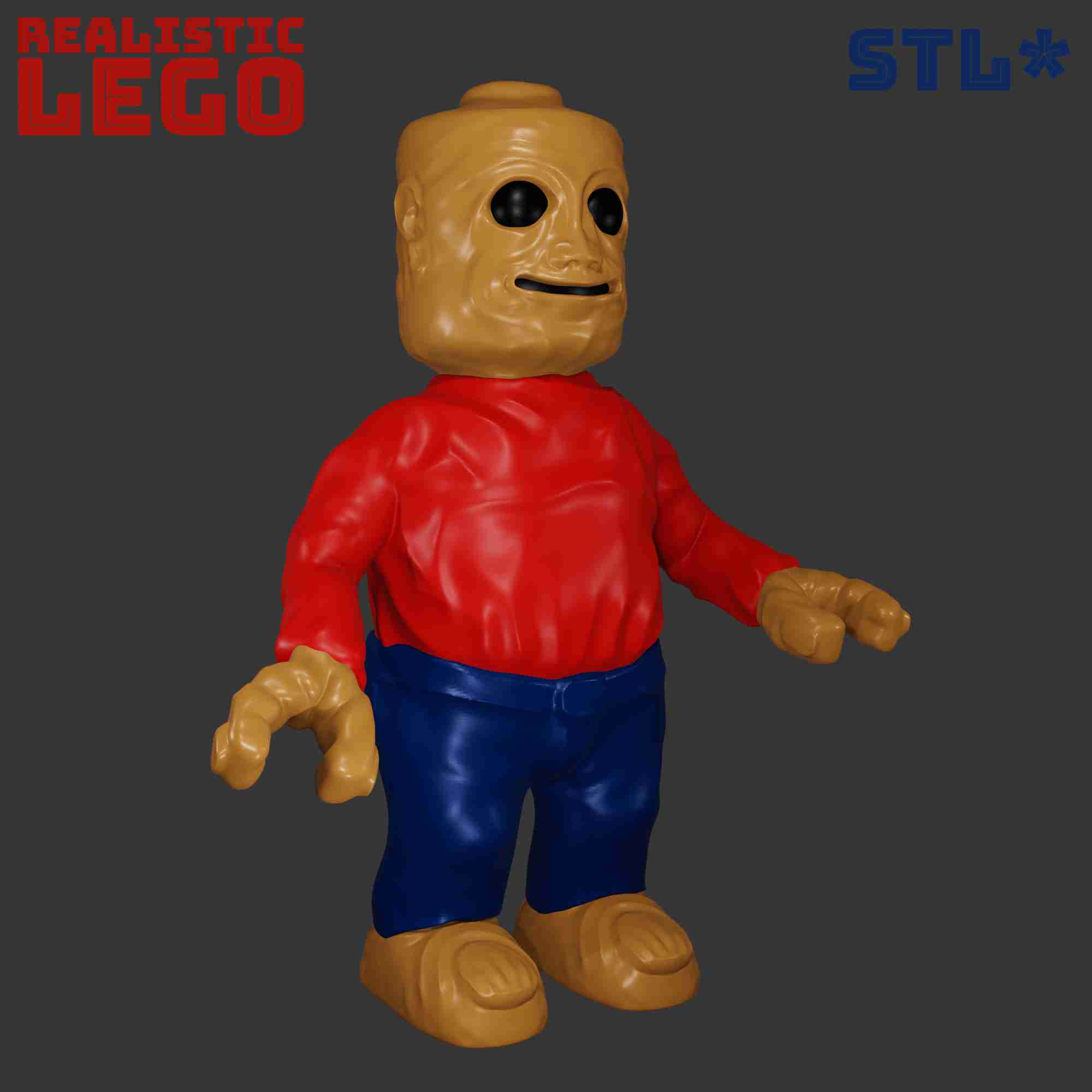 Create 3d lego model mini figure 3d roblox lego style character modelling  by Cloud_7design