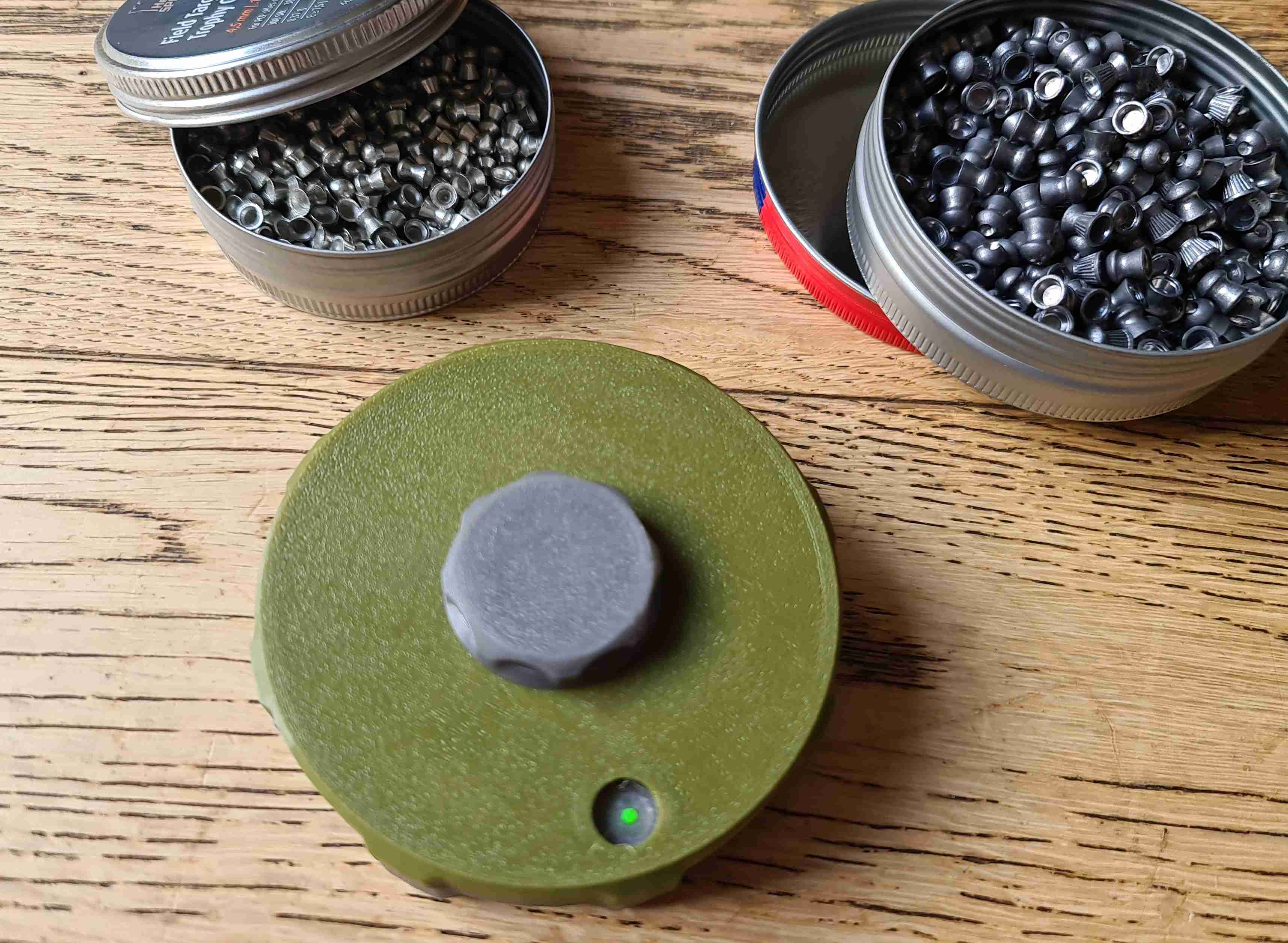 Airgun Air Rifle Pistol .177 .22 Pellet Tin Dispenser Holder 3D models download Creality Cloud