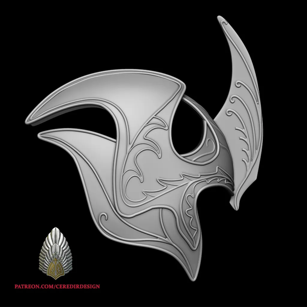 Elven Galadhrim Helmet Lord of the rings 3d digital download