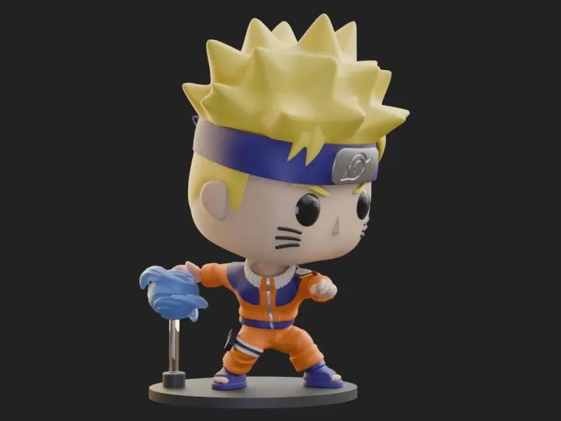 Naruto Rasengan Funko Pop Fan Art