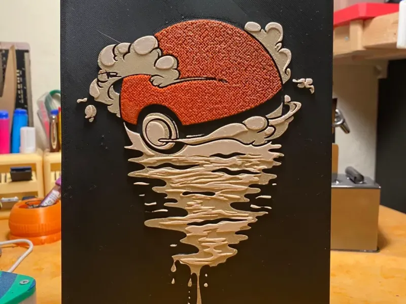 Pokeball Portrait (HueForge)