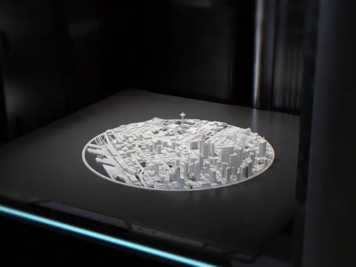 3D Printer Files | 3MF File | Seattle Skyline & Space Needle – Circular ...