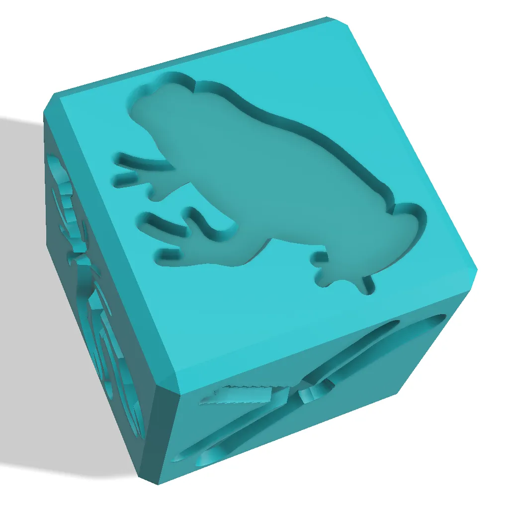 Educational - Cube Pond - for Sensory Play with playdough