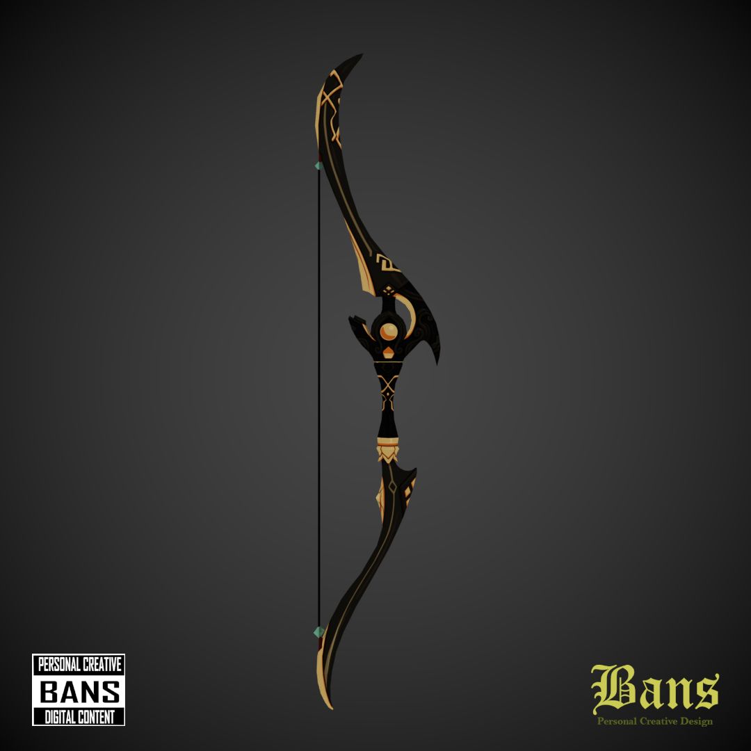 GENSHIN IMPACT PROTOTYPE CRESCENT BOW 3D models download Creality