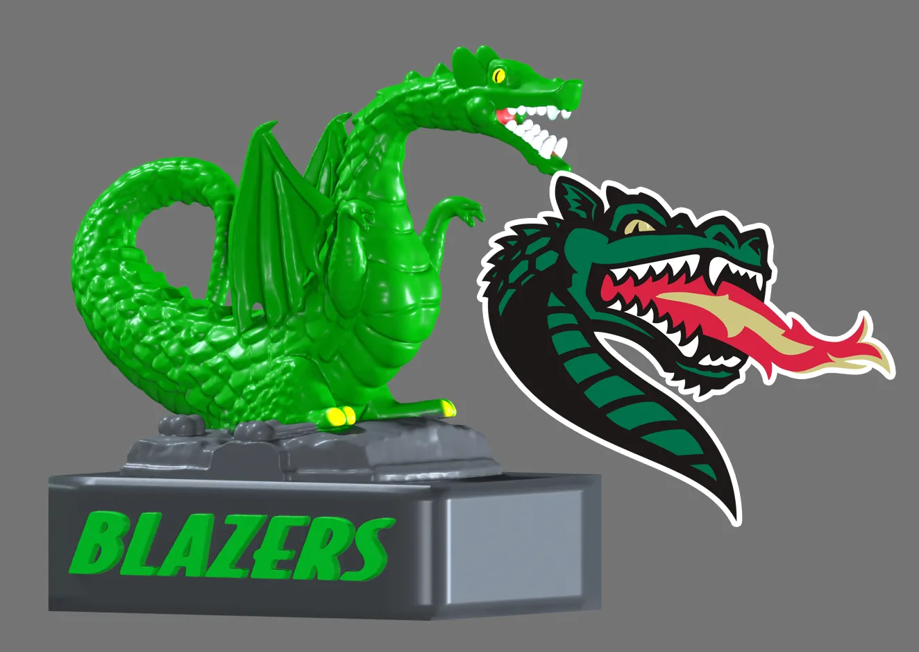 NCAA - Blaze - University of Alabama at Birmingham mascot -