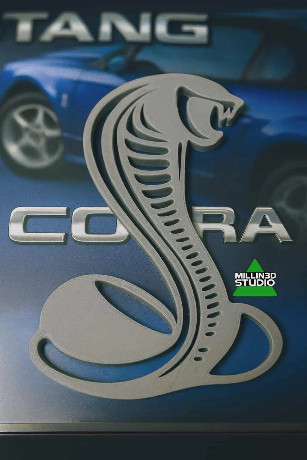 Ford Mustang Cobra Outline logo emblem-1