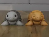 Cute Minimalist Turtle 3D Printable STL Model-2