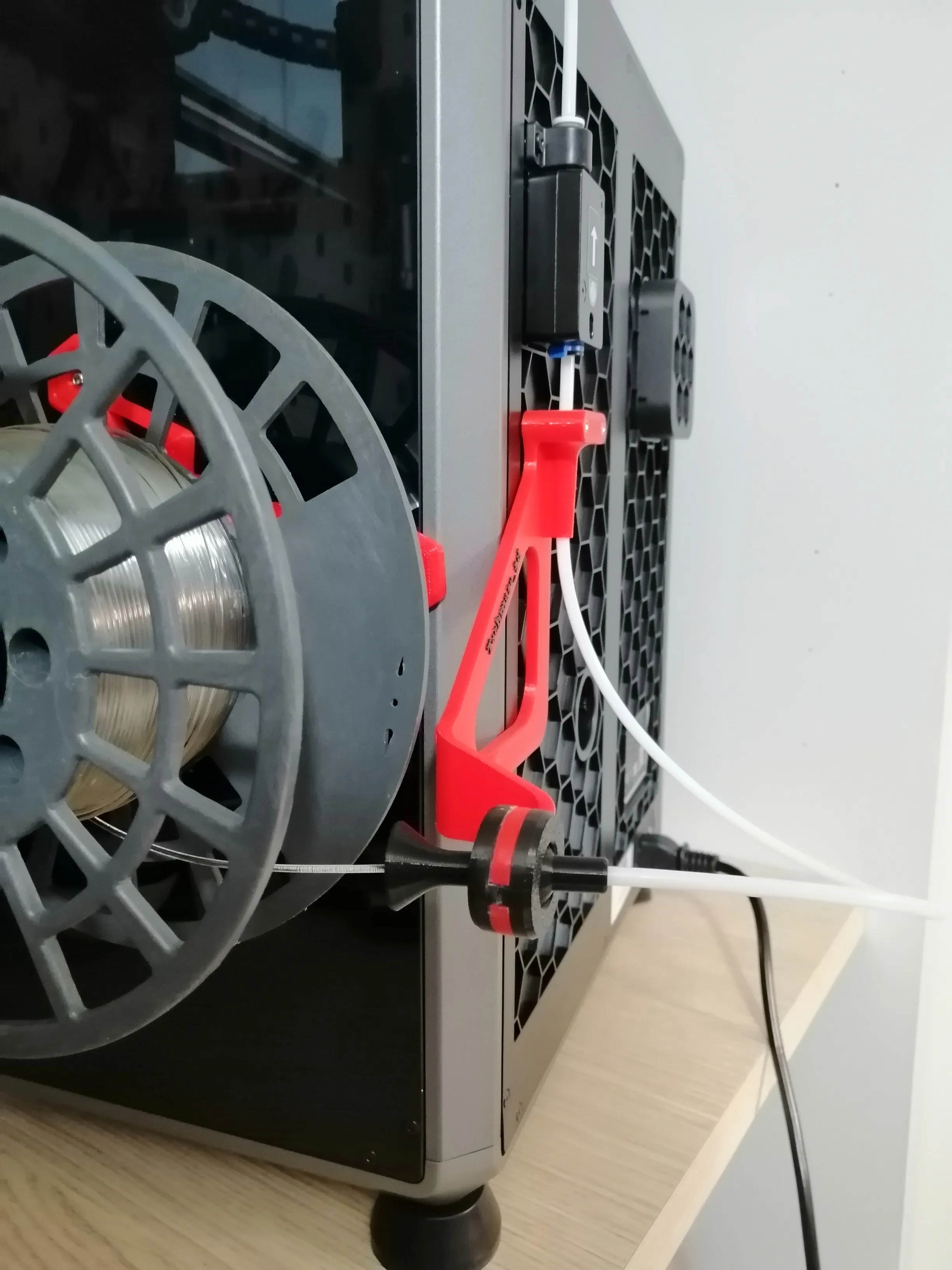 Creality K1C filament spool side support lane V2