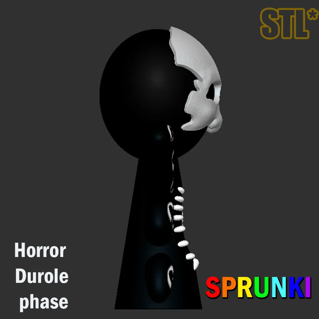 Sprunki Incredibox Horror Durole phase STL 3D Character