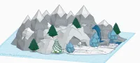 Ice mountain scene-1