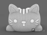cuenco tejido de gato a crochet, 3MF, STL multipiezas-3