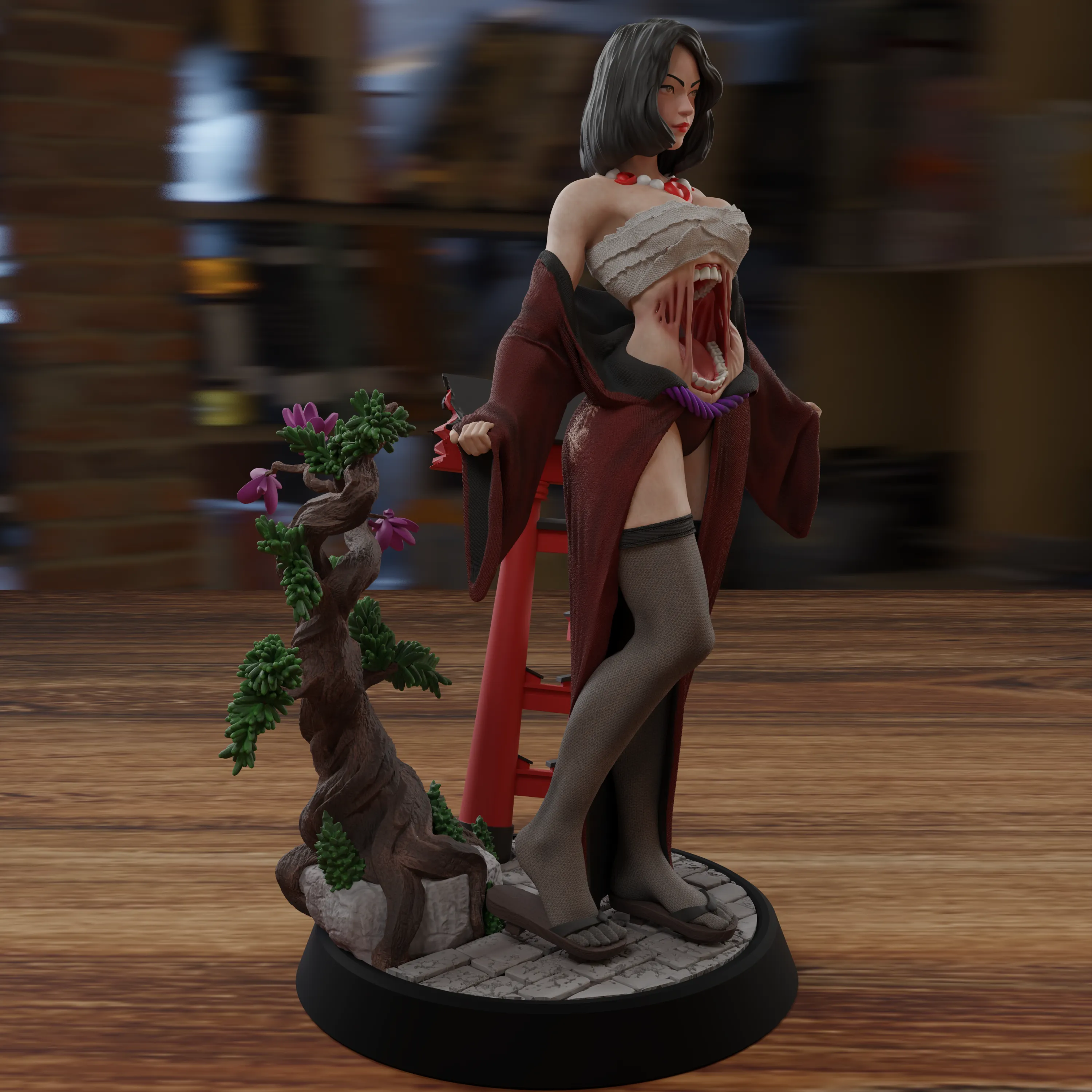 Futa Kuchi Onna - The Japanese Monster Woman - Tabletop mini