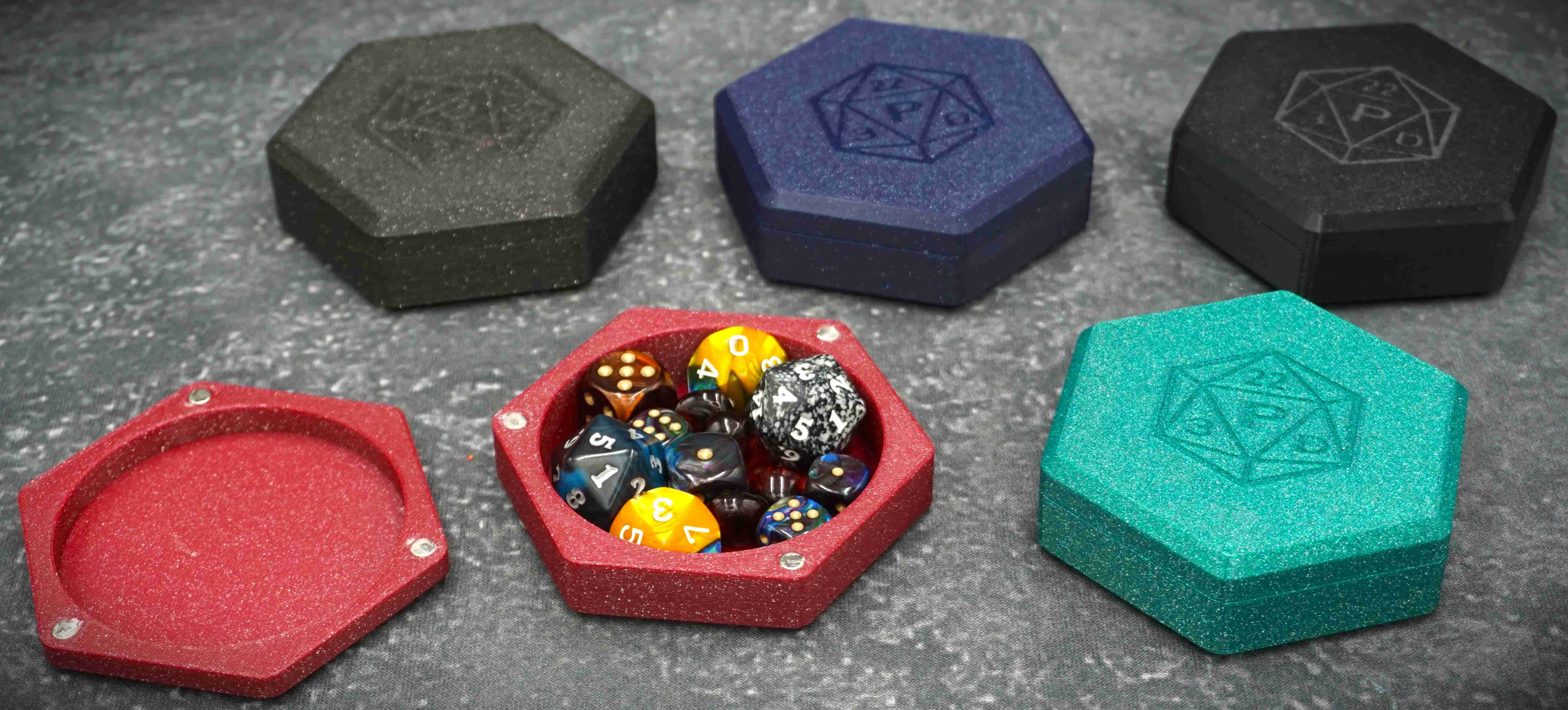 Hexagon Dice Box With 3D models download Creality Cloud