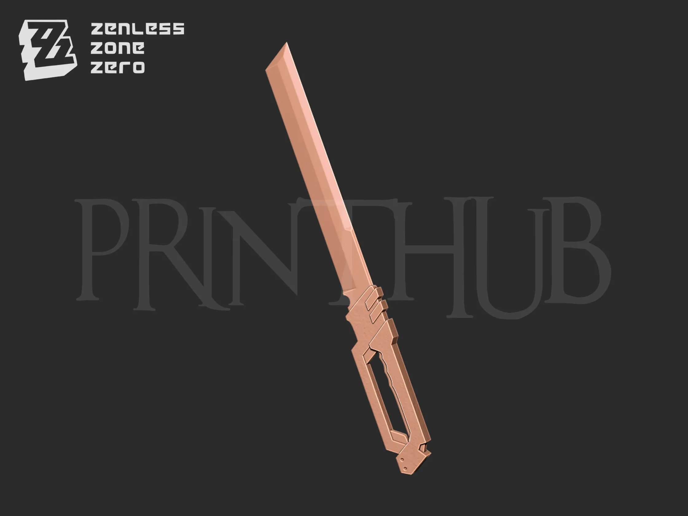Zenless Zone Zero  Nekomiya Mana Blades 3d print model