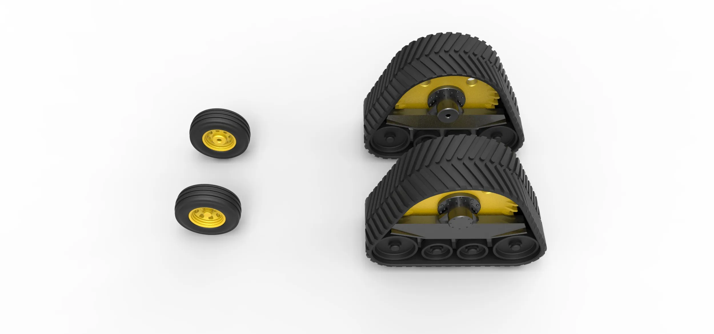 Wheel set of Pro Stock Pulling Tractor Version 2 Scale 1:25