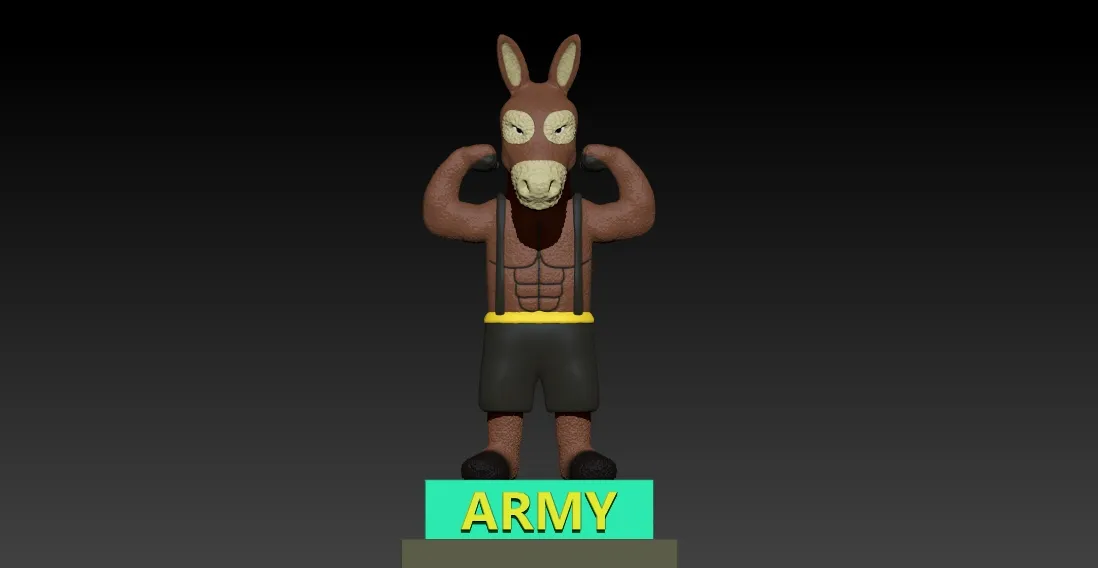 Army Mule - United States Military Academy mascot - 3d print