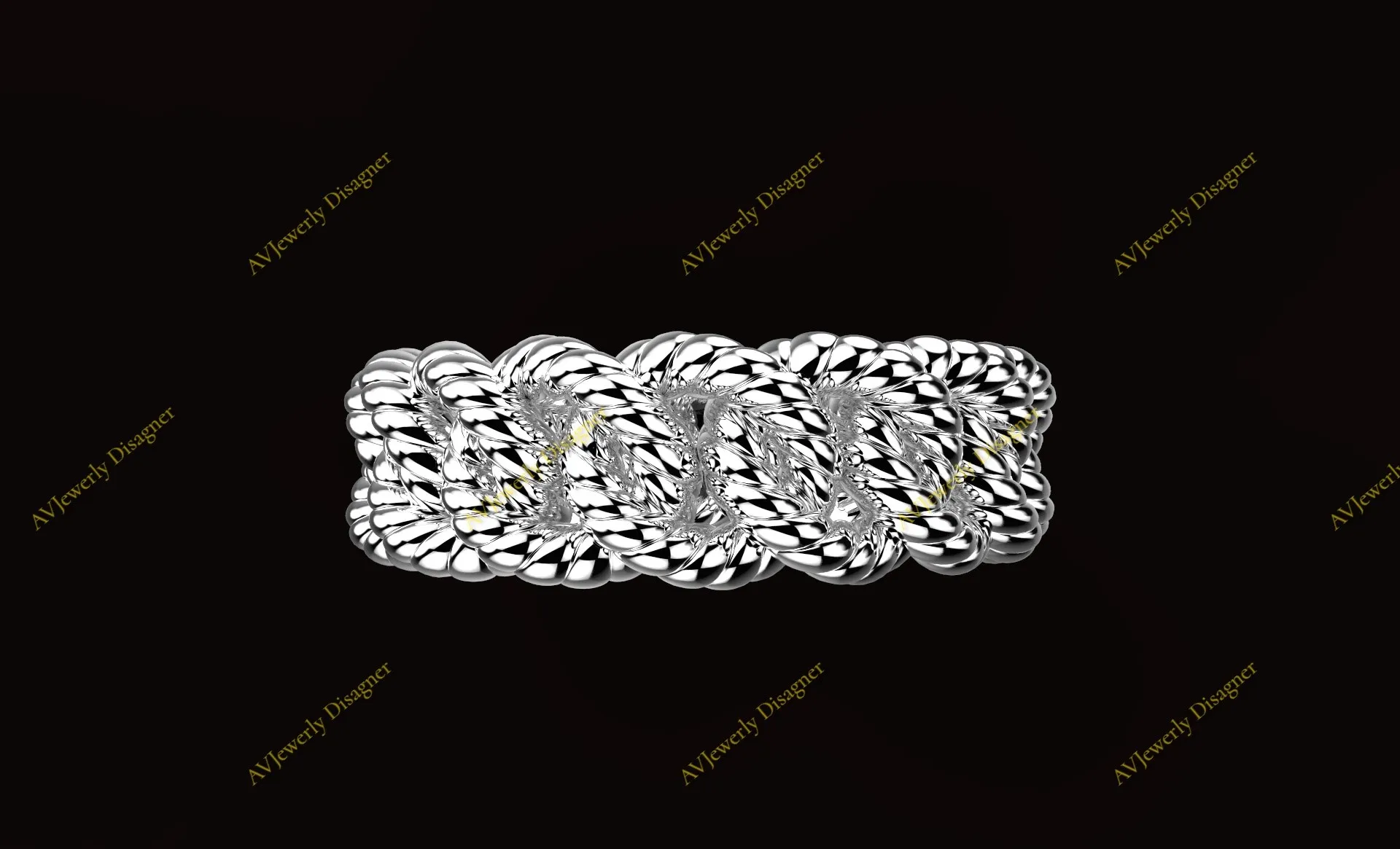 Anneau cubain stl