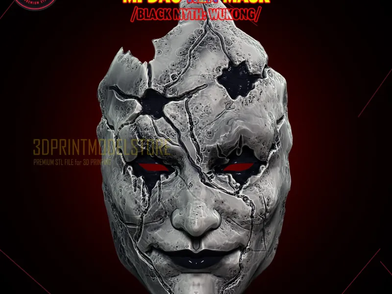 Black Myth Wukong Daoist Mi Dao Ren Mask - Horror Cosplay