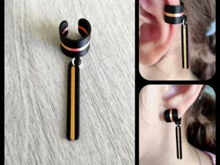 Obsidian Drift - Earrings