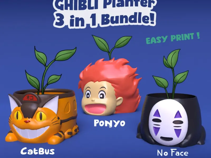 [PLANTER] GHIBLI PLANTER 3 IN 1 BUNDLE I DECOR | BOWL | GIFT