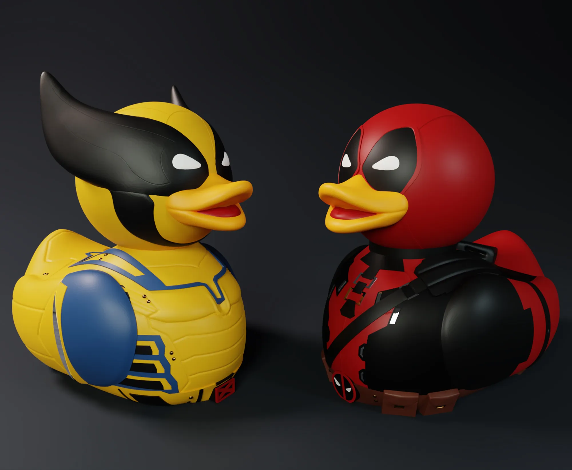 Deadpool and Wolverine Rubber Duck Pack