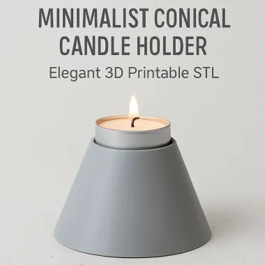 Modern Minimalistic Conical Candle Holder Wedding Table Gift-0
