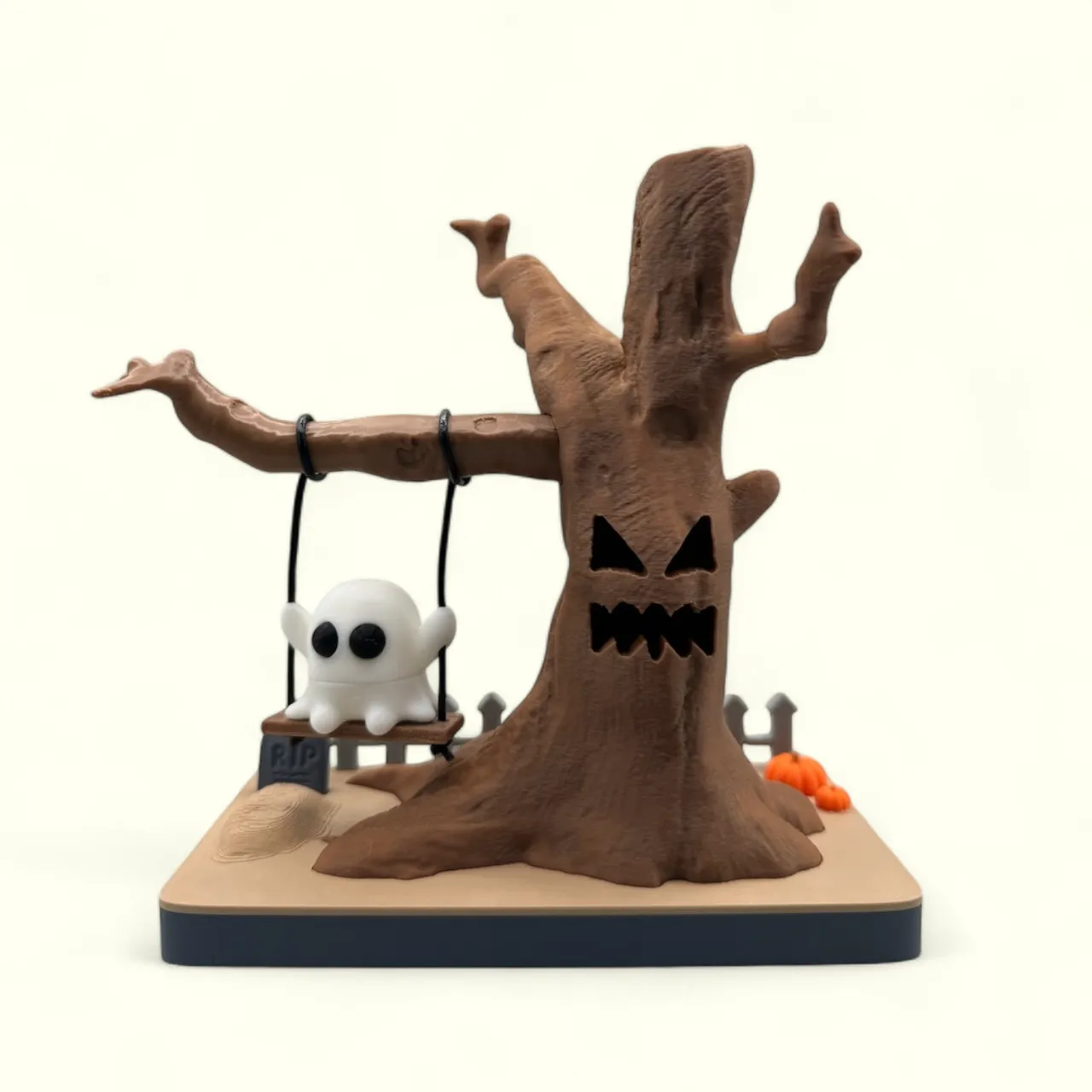 ghost, swing, tree, Halloween, scary, decor, haunting, tea l