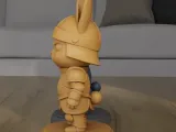 Cute Chibi Knight Bunny 3D Printable Figure STL-3