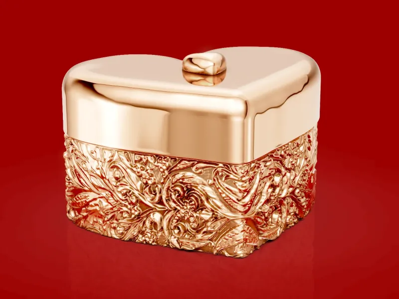 Ornament Heart box Valentines Day Gift Box