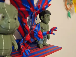 Dragon through shelf