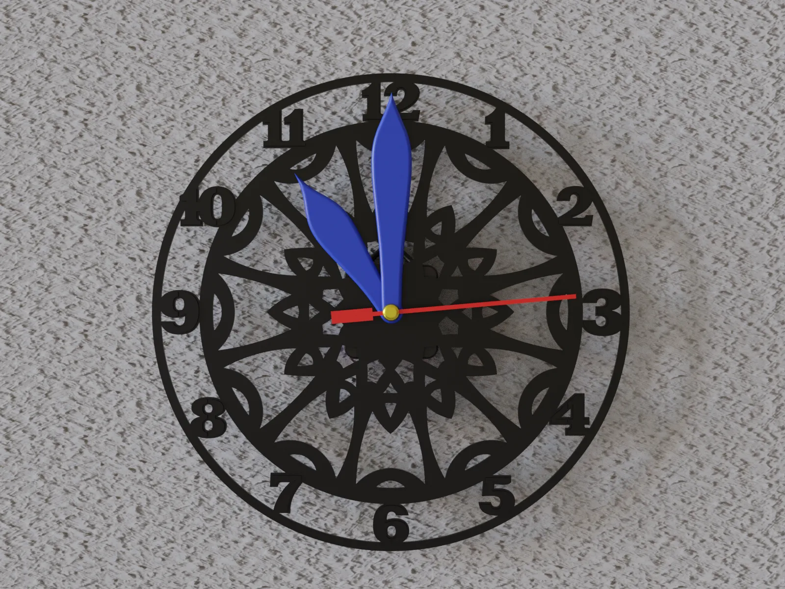 (FREE) mandala wall clock 4