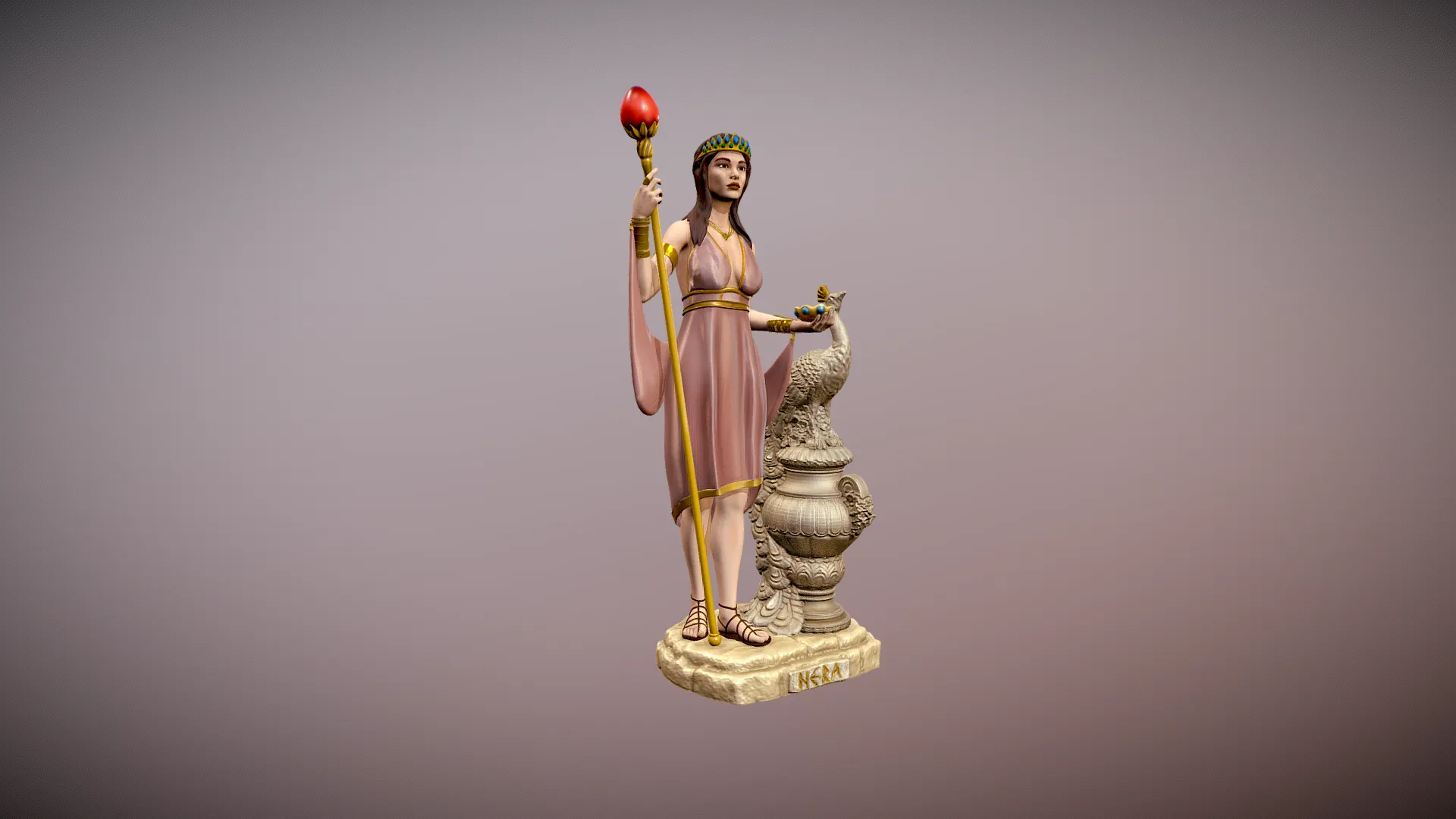 Hera Goddess statue for 3d print
