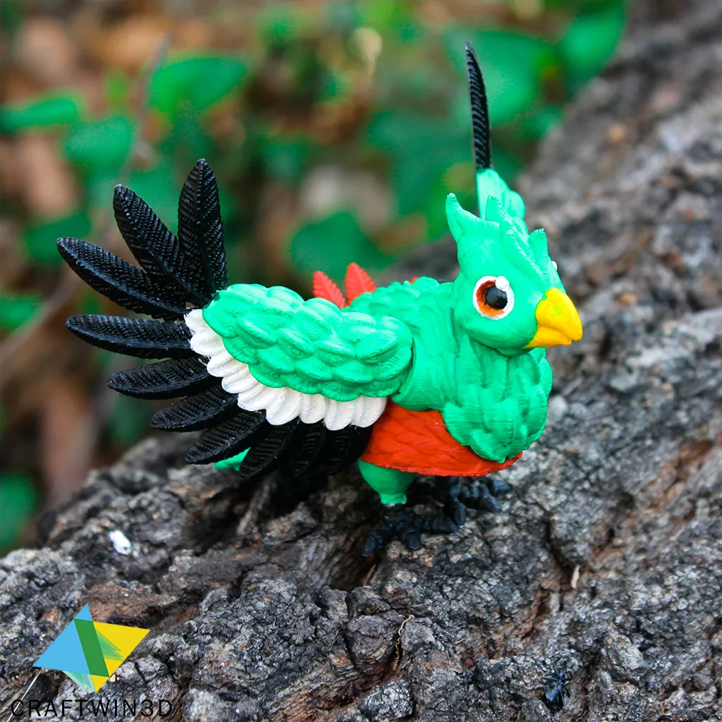 Print in place Flexy Quetzal