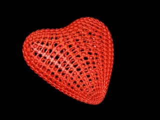 Heart Textured Valentines Day