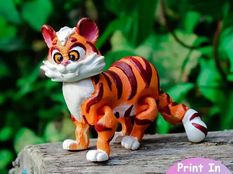 Print in Place flexy tiger