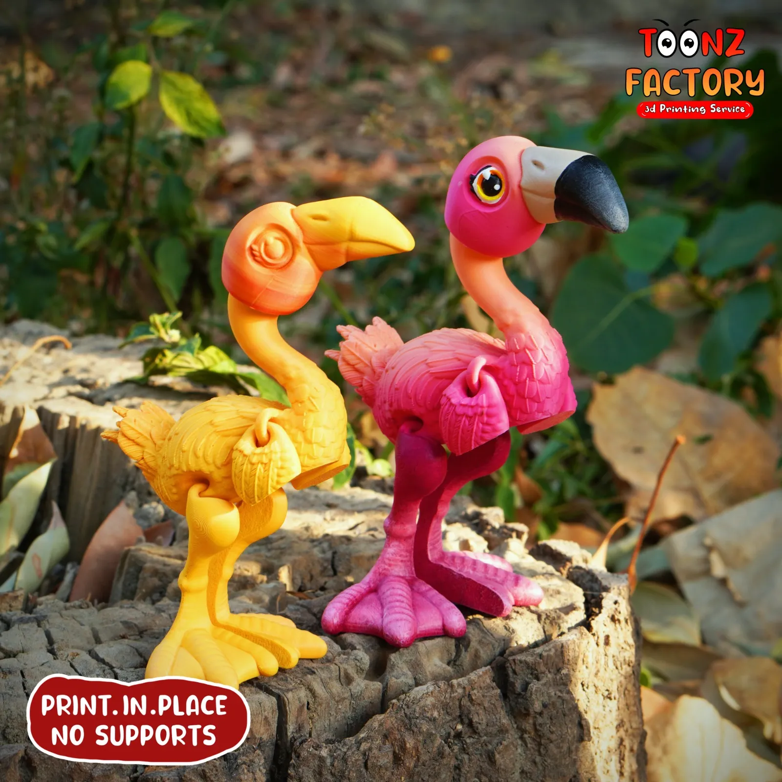 PRINT IN PLACE CUTE FLEXI FLAMINGO