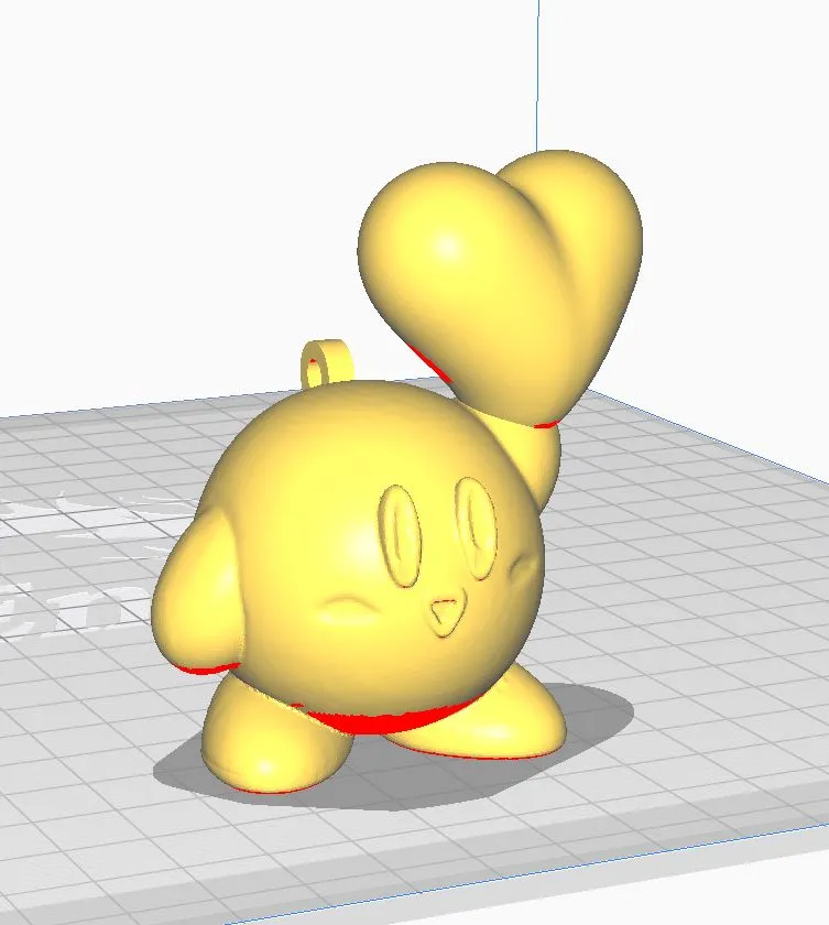kirby valentine keychain