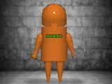 Repo Orange STL file Repo Rocky 3D Model Character Fanart-4