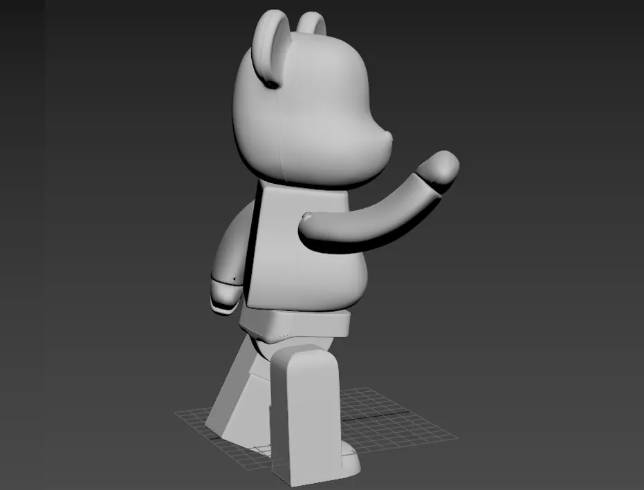 Other STL Download - BearBrick Kaws Articulated mashup