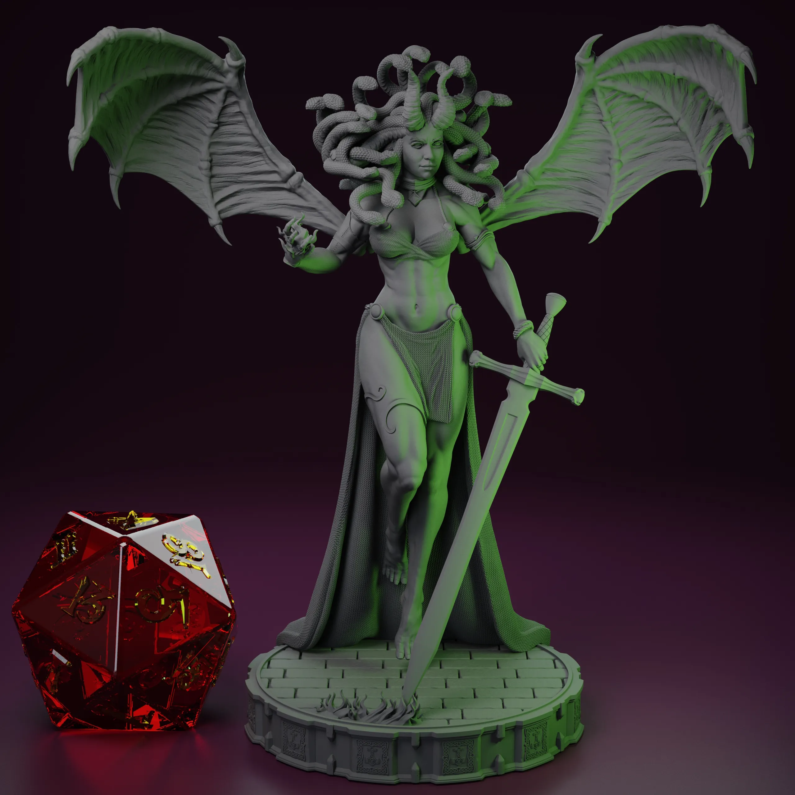 Succubus Medusa - Tabletop game miniature