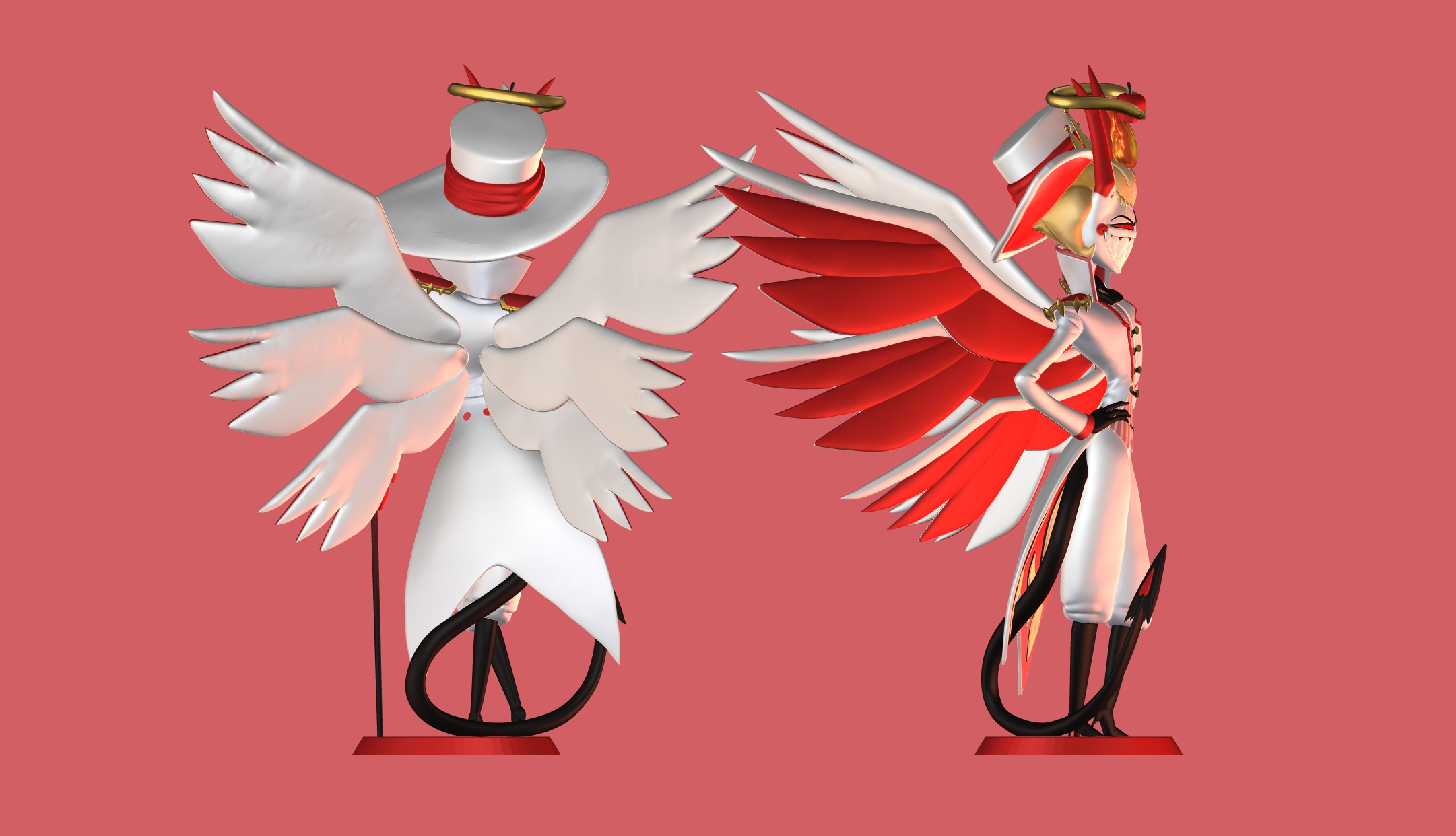 Lucifer morningstar hazbin hotel 3d models download creality cloud
