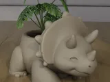 Cute Triceratops Dinosaur Planter 3D Print File-7