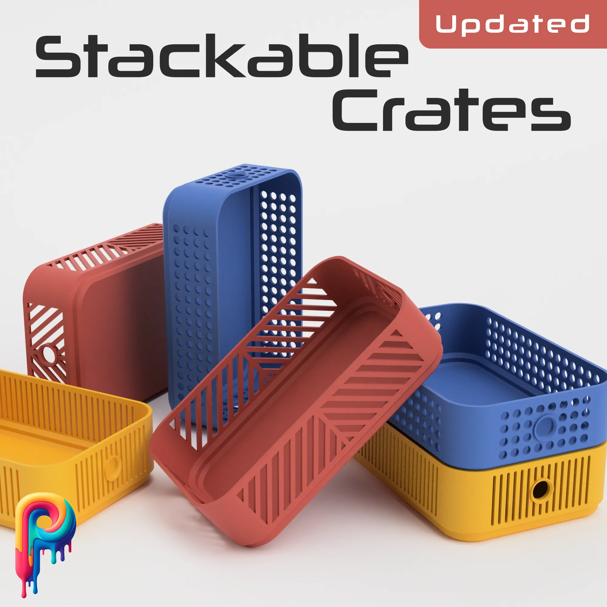 Stackable Crates by Polymeria (Updated)