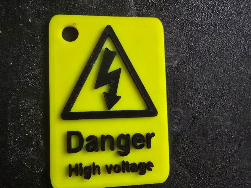 Sleutelhanger hoge spanning