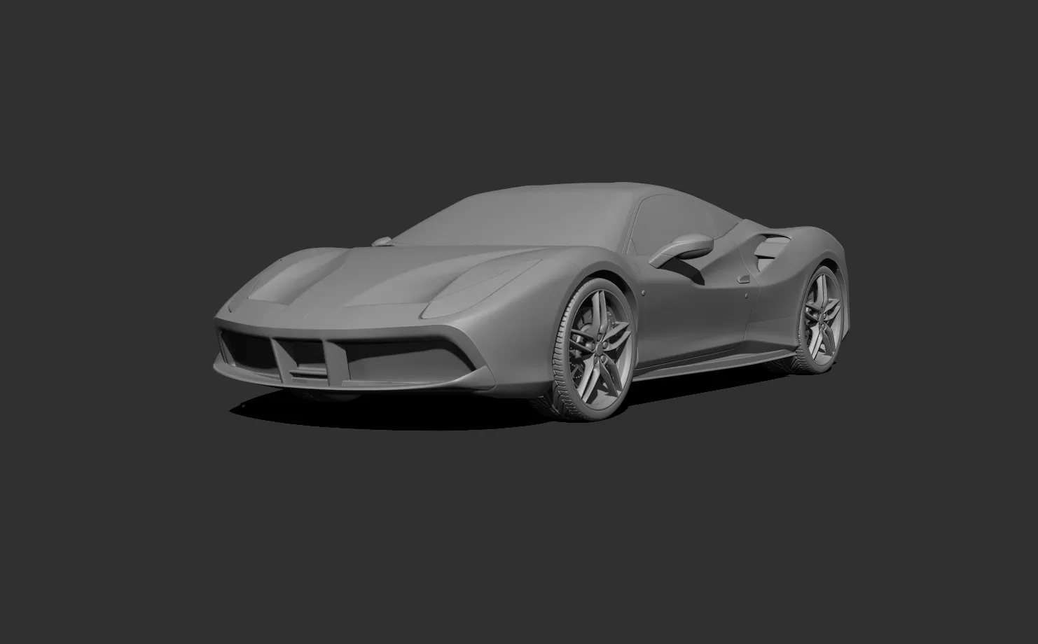 Ferrari 488 GTB 3d print model
