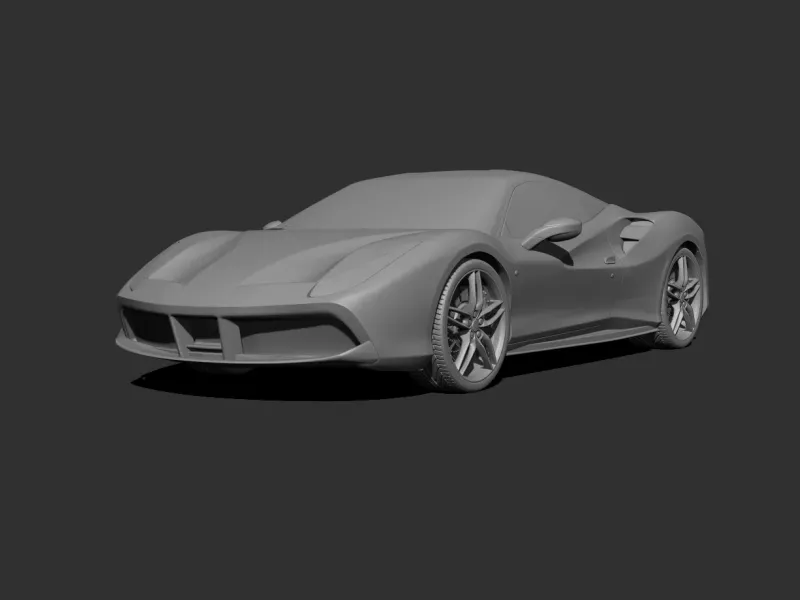 Ferrari 488 GTB 3d print model